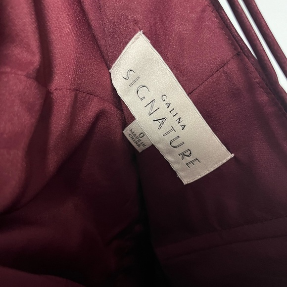 Charmeuse Draped One-Shoulder Dress - Galina Signature (David’s Bridal) - Picture 4 of 7